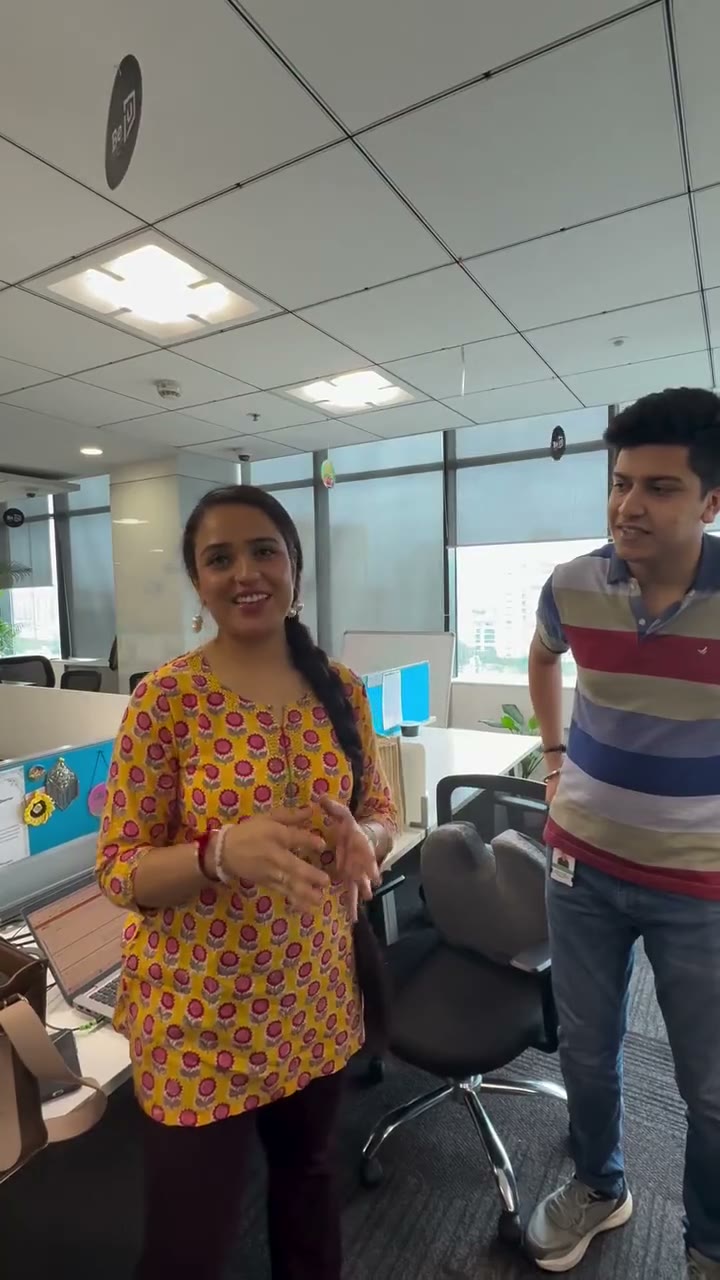 A PayU team member on the office floor during a Tamasha team-building activation